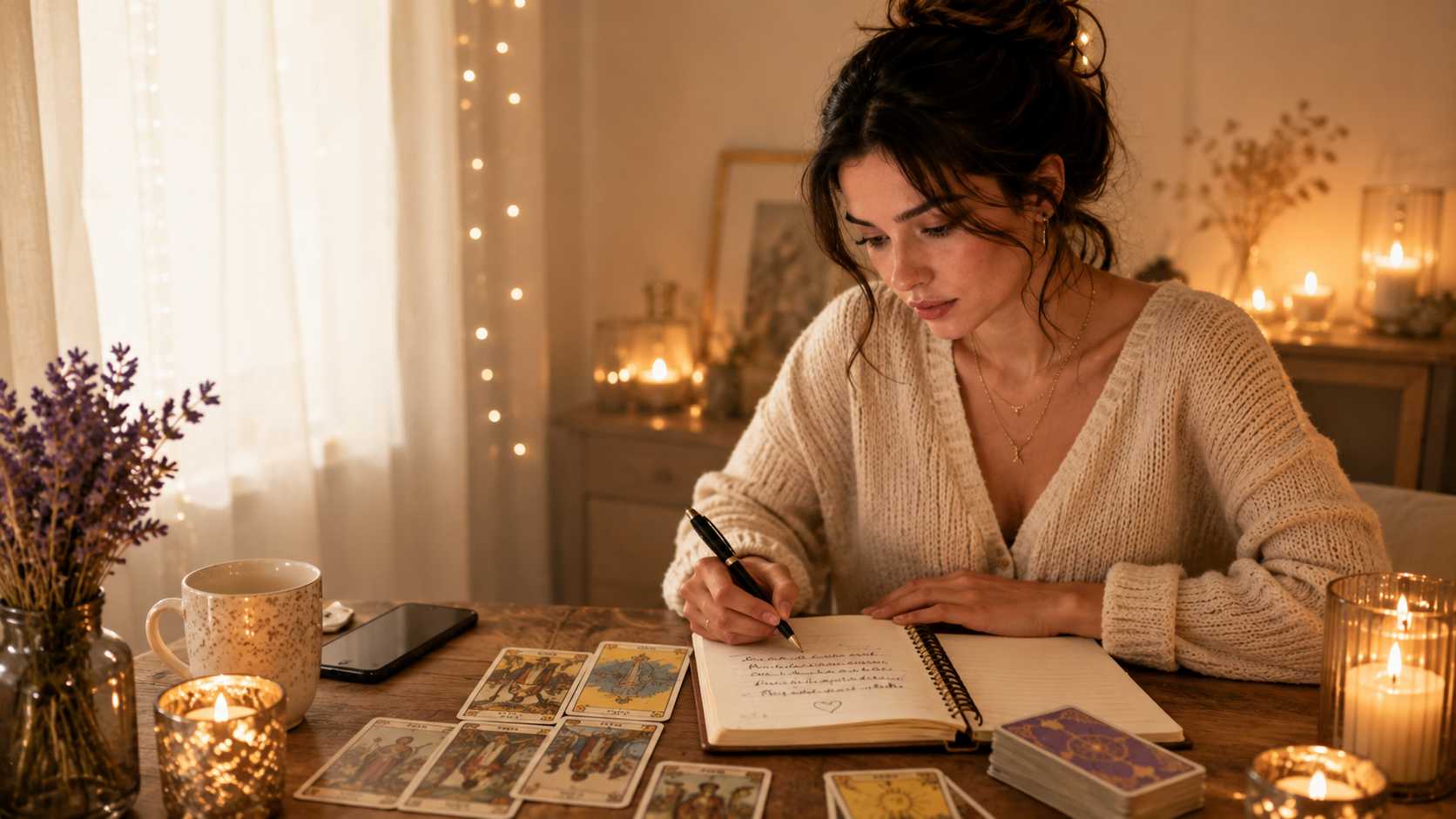 MysticX Love Tarot journal for boundaries, texting anxiety, and the healthiest next step. 1.00