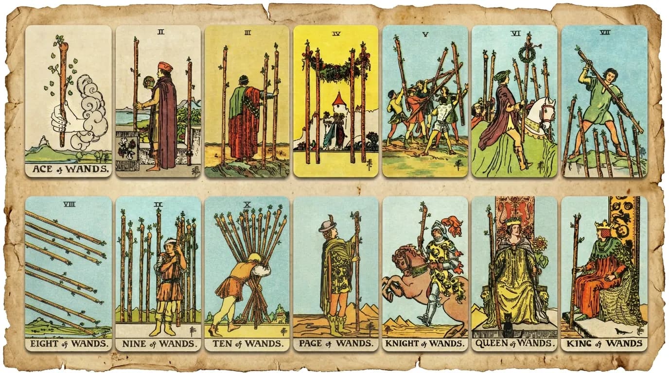 MysticX Tarot Series: The Suit of Wands — Fire, Action, and Creative Drive