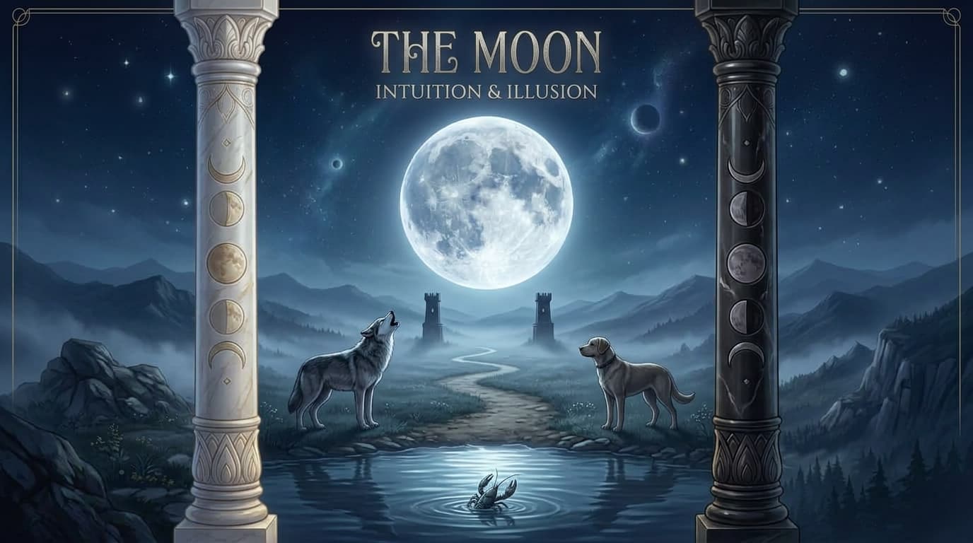 MysticX Tarot Series: The Moon - Illusion, Intuition & Dreams