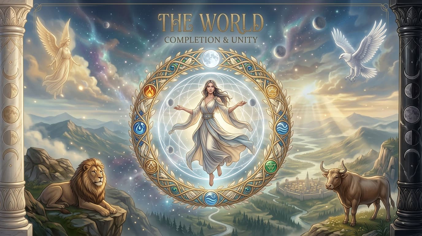 MysticX Tarot Series: The World - Completion, Fulfillment & Achievement