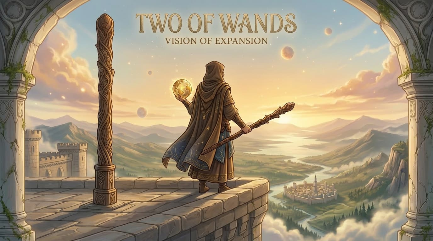 MysticX Tarot Series: Two of Wands - Planning, Vision & Life Direction