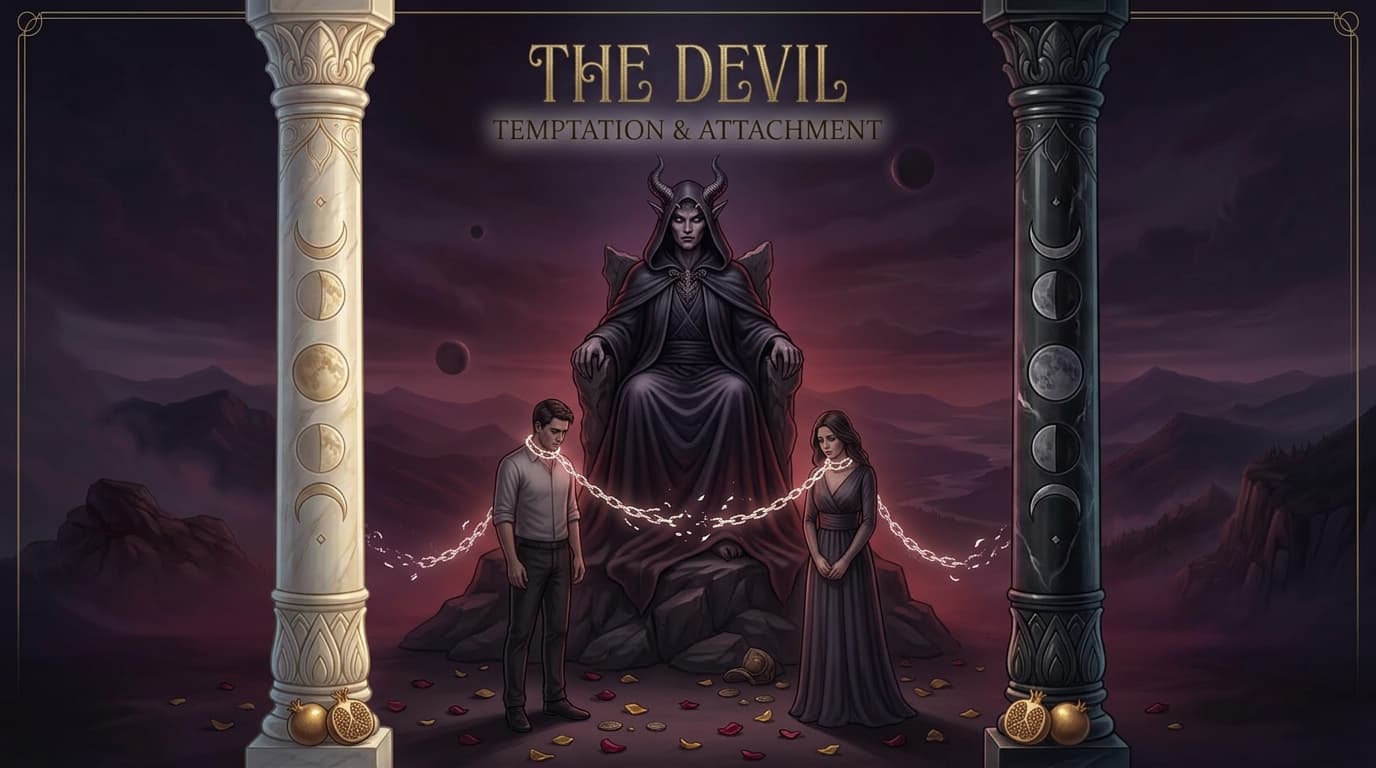 MysticX Tarot Series: The Devil - Temptation, Bondage & Materialism