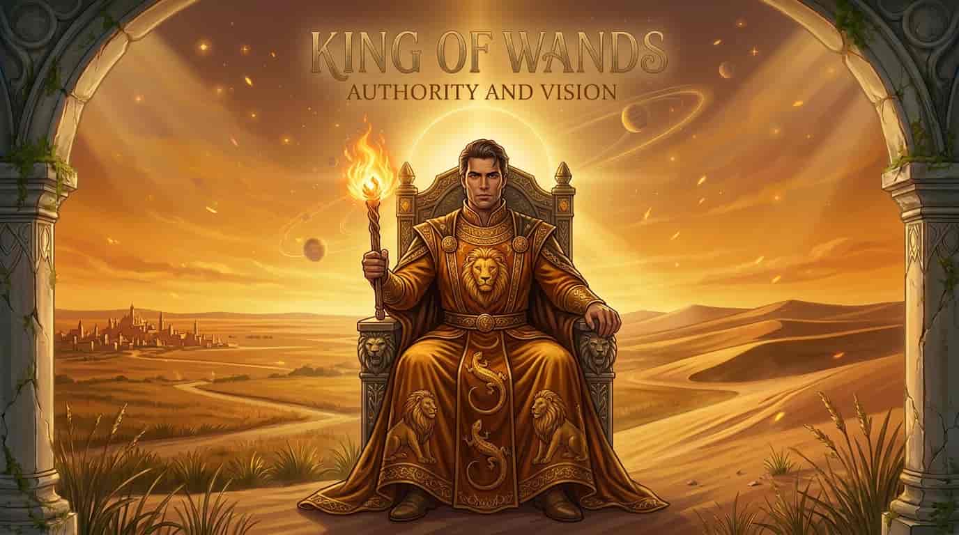 MysticX Tarot Series: King of Wands - Leadership, Vision & Authority
