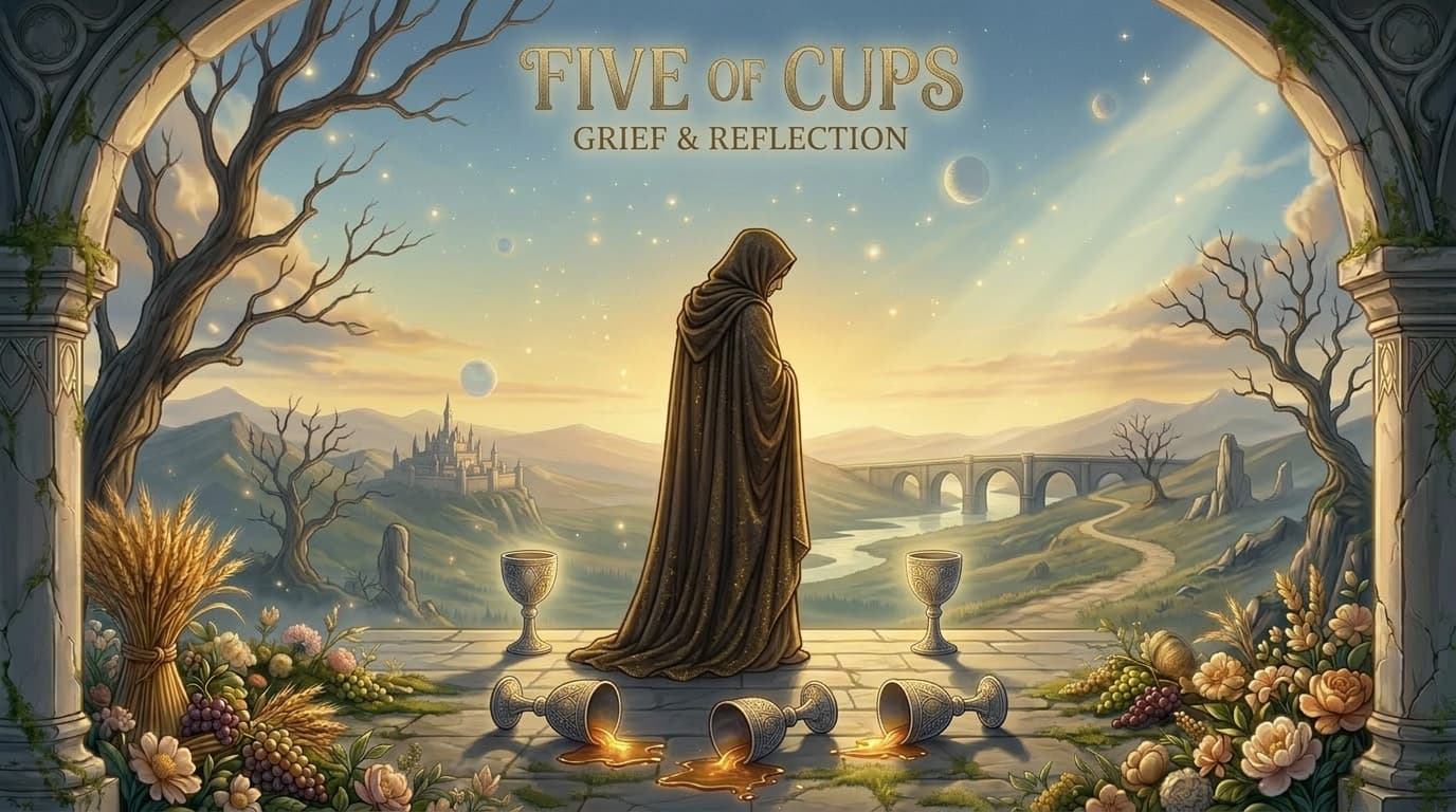 MysticX Tarot Series: Five of Cups - Loss, Regret & Emotional Setbacks