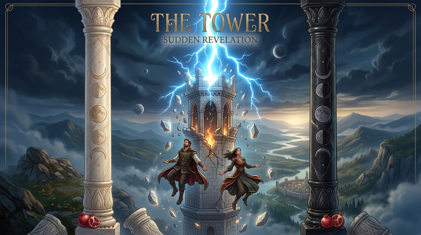 MysticX Tarot Series: The Tower - Sudden Change, Upheaval & Revelation