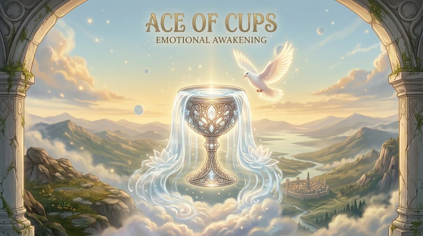 MysticX Tarot Series: Ace of Cups - Love, Emotional Beginnings & Intuition