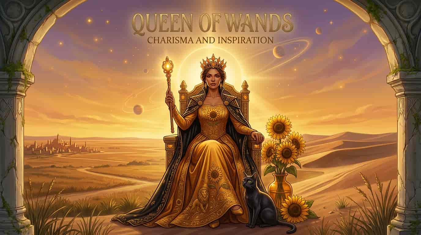 MysticX Tarot Series: Queen of Wands - Confidence, Passion & Independence