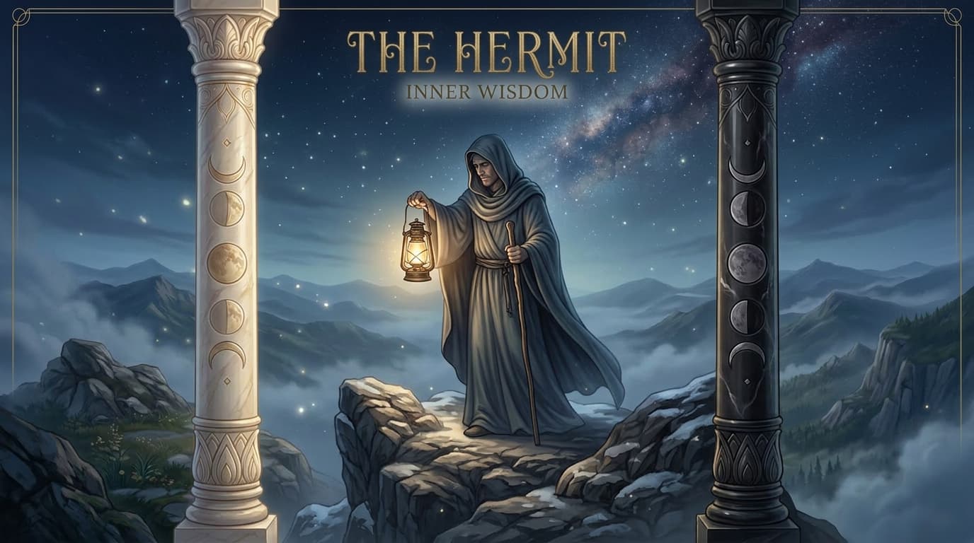 MysticX Tarot Series: The Hermit - Solitude, Inner Guidance & Reflection