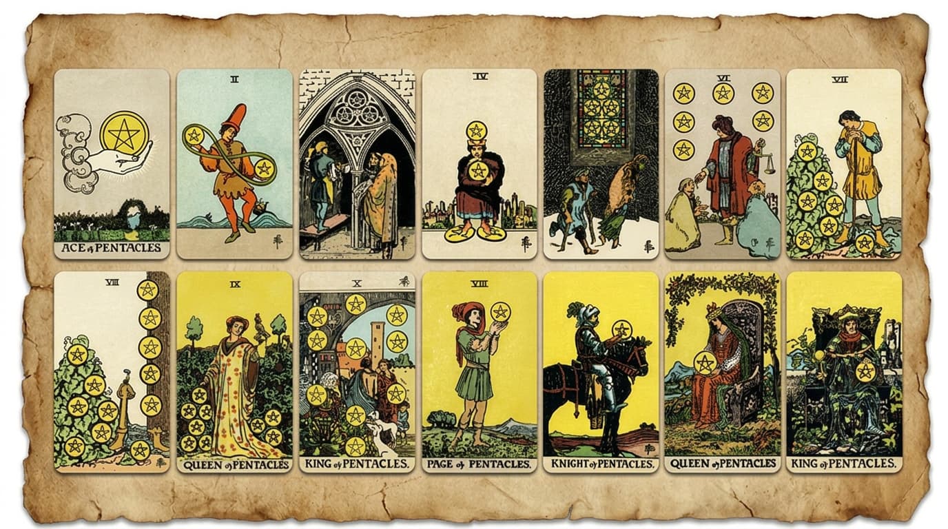 MysticX Tarot Series: The Suit of Pentacles — Earth, Stability & Material Life