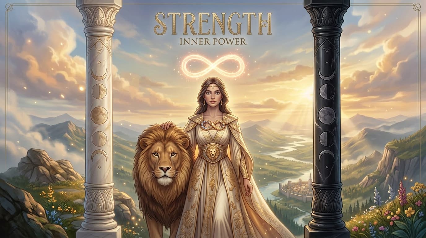 MysticX Tarot Series: Strength - Courage, Inner Power & Compassion